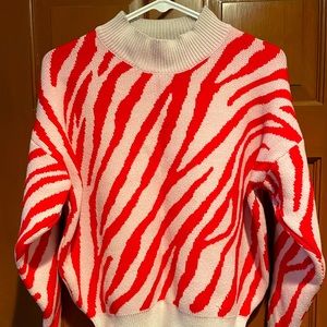Sweater Zebra Print